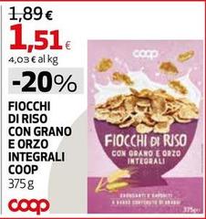 Coop - Fiocchi Di Riso Con Grano E Orzo Integrali