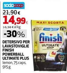 Finish - Detersivo Per Lavastoviglie Powerball Ultimate Plus