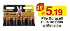 Duracell - Pile Plus B8 Stilo E Ministilo