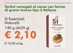 NaturaSì - Tortini Variegati Al Cacao Con Farina Di Grano Tenero Tipo 2 Italiana Si Essenziali