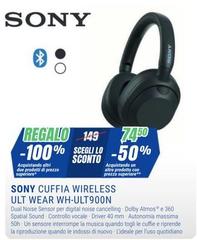Sony - Cuffia Wireless Ultrat Wear WH-ULT900N