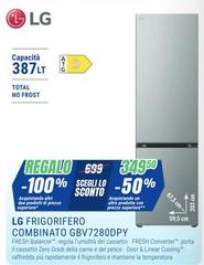 LG - Frigorifero Combinato GBV7280DPY