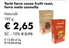 NaturaSì - Tartè Farro Cacao Frutti Rossi, Farro Mela Cannella