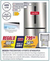 Bosch - Frigorifero 4 Porte Kfn96vpea