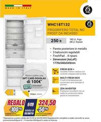 Whirlpool - WHC18T132 Frigorifero Con Congelatore Libera Installazione 250 L E Argento