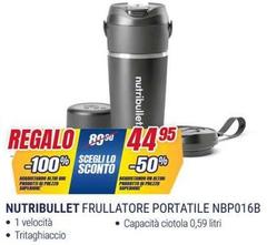 Nutribullet - Frullatore Portatile NBP016B