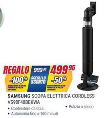Samsung - Scopa Elettrica Cordless VS90F400EWW