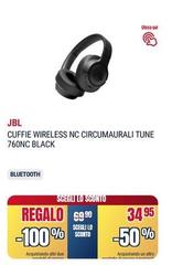 Jbl - Cuffie Wireless Nc Circumaurali Tune 760nc Black