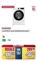 Samsung - Lavatrice Slim WW90DG5G34AEET