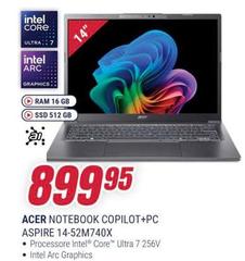 Acer - Notebook Copilot+pc Aspire 14-52m740x