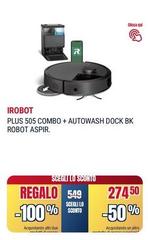 iRobot - Irobot Plus 505 Combo + Autowash Dock Bk Robot Aspire