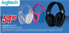 Logitech - Cuffia Gaming W Reless G435