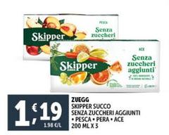 Zuegg - Skipper Succo Senza Zuccheri Aggiunti