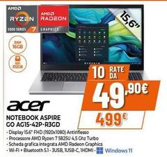 Acer - Notebook Aspire Go A615-42p-b3gd