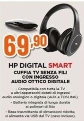 HP - Smart Cuffia Tv Senza Fili Con Ingresso Audio Otrico Digitale