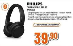 Philips - Cuffia Wireless Bt  Tah15209
