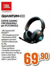 Jbl - Cuffie Gaming Circumaurali Per Pc/Console