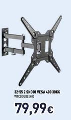 Ioplee - 32-55 2 Snodi Vesa 400 30kg WTCDOUBLE400