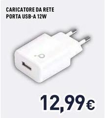 Ioplee - Caricatore Da Rete Porta Usb-A 12w