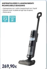 Electroline - Aspirapolvere E Lavapavimenti Ricaricabile SE4020WD