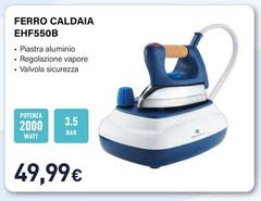 Electroline - EHF550B Ferro Da Stiro A Caldaia 2000 W 0,7 L Alluminio Blu, Bianco
