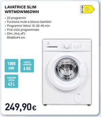 LG - Lavatrice Slim WRTMDWM6DWH 