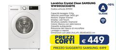 Samsung - Lavatrice Crystal Clean WW90CGC0A3TE