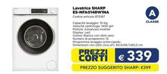 Sharp - Lavatrice Es-NE4014BWINA
