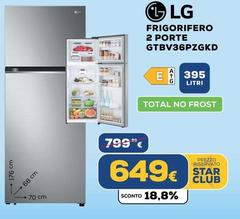 LG - Frigorifero 2 Porte GTBV36PZBKD
