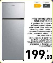 Comfeè - Frigo 2 Porte Silver RCT284DS2