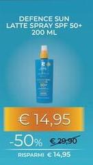 Bionike - Defence Sun Latte Spray Spf 50+