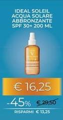 Vichy - Ideal Soleil Acqua Solare Abbronzante Spf 30+