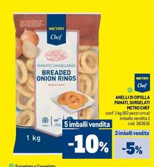 Metro chef - Anelli Di Cipolla Panati, Surgelati
