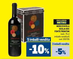 Fonte frontini - Nero D'Avola Sicilia DOC