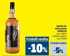 Grappa 38% Invecchiata