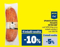 Metro chef - Spianata Intera Piccante