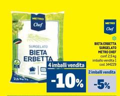 Metro chef - Bieta Erbetta Surgelato