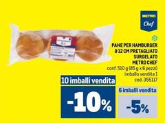 Metro chef - Pane Per Hamburger Pretagliato Surgelato