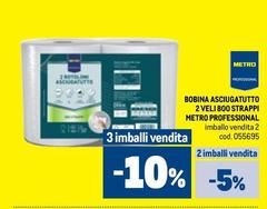 Bobina Asciugatutto 2 Veli 800 Strappi