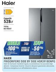Haier - Frigorifero Side By Side HSR3918ENPG