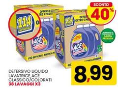 Ace - Detersivo Liquido Lavatrice Classico/Colorati
