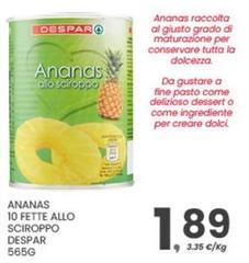 Despar - Ananas 10 Fette Allo Sciroppo