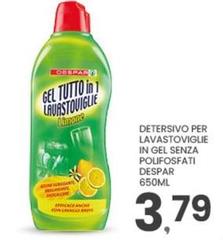 Despar - Detersivo Per Lavastoviglie In Gel Senza Polifosfati