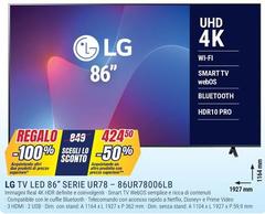 LG - 86UR78006LB 2,18 M (86
