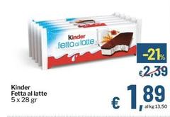 Kinder - Fetta Al Latte