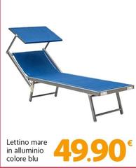 Mare - Lettino  In Alluminio Colore Blu