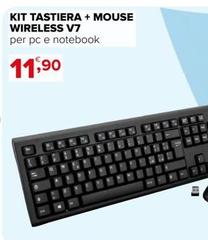 Kit Tastiera + Mouse Vireless V7