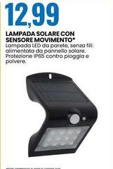 Pannello - Lampada Solare Con Sensore