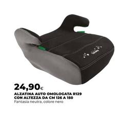 Alzatina Auto Omologata R129 Con Altezza Da Cm 126 A 150