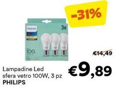 Philips - Lampadine Led Sfera Vetro